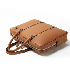 Cool Leather Mens  Briefcase Work Bags Vintage Business Bag Laptop Bags for men