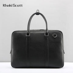 Cool Leather Mens  Briefcase Work Bags Vintage Business Bag Laptop Bags for men