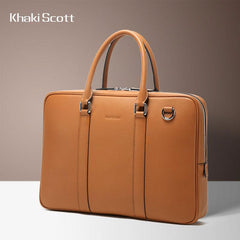 Cool Leather Mens  Briefcase Work Bags Vintage Business Bag Laptop Bags for men