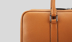 Cool Leather Mens  Briefcase Work Bags Vintage Business Bag Laptop Bags for men