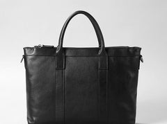 Black Leather Mens Cool Briefcase Work Bag Business Bag Laptop Bags for men