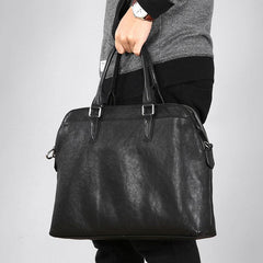 Leather Mens Cool Briefcases Work Bag Business Bag Laptop Bag for men