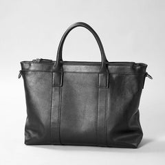 Black Leather Mens Cool Briefcase Work Bag Business Bag Laptop Bags for men