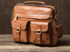 Leather Mens Cool Messenger Bags Briefcase Work Bag Business Bag Laptop Bag for men