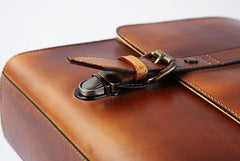Leather Mens Cool Messengers Bag Large Briefcase Work Bag Business Bag Laptop Bag for men