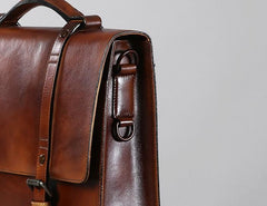 Leather Mens Cool Messengers Bag Large Briefcase Work Bag Business Bag Laptop Bag for men