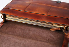 Leather Mens Cool Messengers Bag Large Briefcase Work Bag Business Bag Laptop Bag for men
