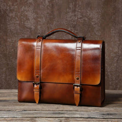 Leather Mens Cool Messengers Bag Large Briefcase Work Bag Business Bag Laptop Bag for men