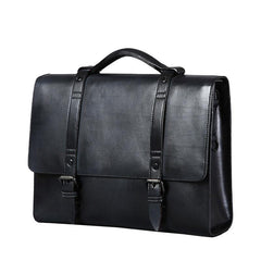Leather Mens Cool Messengers Bag Large Briefcase Work Bag Business Bag Laptop Bag for men