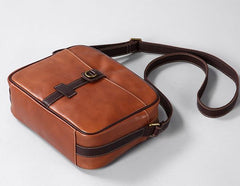 Leather Mens Cool Shoulder Bag Small Messenger Bag for men