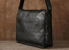 Coffee Leather Mens Cool Shoulder Bag Messenger Bags  for men