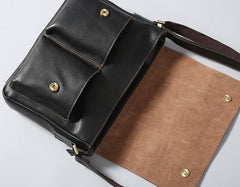 Cool Leather Mens Messenger Bag Shoulder Bags for Men