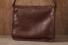 Coffee Leather Mens Cool Shoulder Bag Messenger Bags  for men
