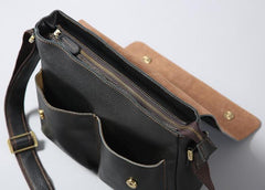 Cool Leather Mens Messenger Bag Shoulder Bags for Men