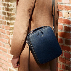 Cool Leather Mens Small Shoulder Bag Messenger Bags for men