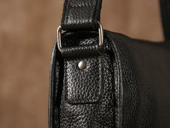 Coffee Leather Mens Cool Shoulder Bag Messenger Bags  for men