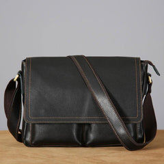 Cool Leather Mens Messenger Bag Shoulder Bags for Men