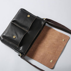 Cool Leather Mens Messenger Bag Shoulder Bags for Men