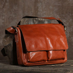 Cool Leather Mens Messenger Bag Shoulder Bags for Men