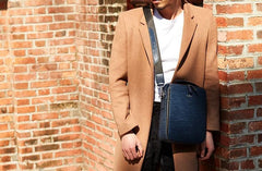Cool Leather Mens Small Shoulder Bag Messenger Bags for men