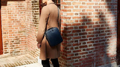 Cool Leather Mens Small Shoulder Bag Messenger Bags for men