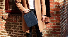 Cool Leather Mens Small Shoulder Bag Messenger Bags for men
