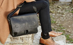 Cool Leather Mens Messenger Bag Shoulder Bags for Men