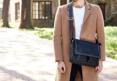 Cool Leather Mens Messenger Bag Shoulder Bags for Men