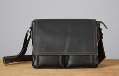 Cool Leather Mens Messenger Bag Shoulder Bags for Men