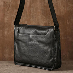 Coffee Leather Mens Cool Shoulder Bag Messenger Bags  for men