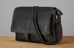 Cool Leather Mens Messenger Bag Shoulder Bags for Men