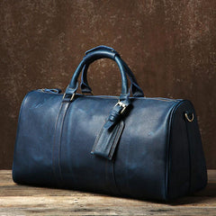 Genuine Leather Mens Large Brown Travel Bag Cool Duffle Bag Shoulder Bag Weekender Bag for Men