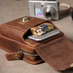 belt cell phone holder​ Leather Belt Pouch Mens Leather Cell Phone Holster Leather Cell Phone Belt Pouch