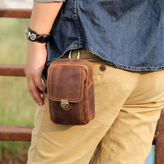 Leather sale hip bag