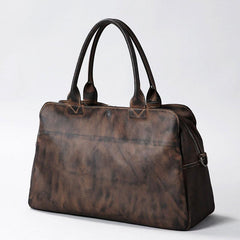 Cool Leather Mens Travel Bag Shoulder Bag Handbags Weekender Bag for Men