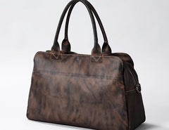 Cool Leather Mens Travel Bag Shoulder Bag Handbags Weekender Bag for Men