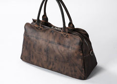 Cool Leather Mens Travel Bag Shoulder Bag Handbags Weekender Bag for Men