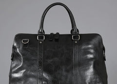 Leather Mens Travel Bag Cool Messenger Bag Shoulder Bag Travel Handbag for Men