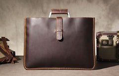 Leather Mens Vintage Briefcase Handbag Work Bag Business Bag Laptop Bag for men