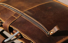 Leather Mens Vintage Briefcase Handbag Work Bag Business Bag Laptop Bag for men