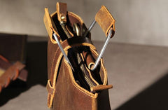 Leather Mens Vintage Briefcase Handbag Work Bag Business Bag Laptop Bag for men