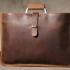 Leather Mens Vintage Briefcase Handbag Work Bag Business Bag Laptop Bag for men