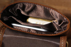 Leather Belt Pouch Mens Small Cases Waist Bag Belt Bag Shoulder Bags for Men