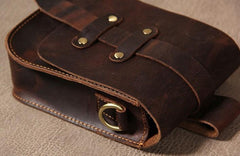 Leather Belt Pouch Mens Small Cases Waist Bag Belt Bags Shoulder Bag for Men