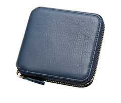 Leather Mens Zipper Cool billfold Leather Wallet Men Small Wallets Bifold for Men