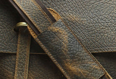 Genuine Leather Messenger Bag Briefcase Bag Cross Body Cool Chest Bag Travel Bag Hiking Bag For Men