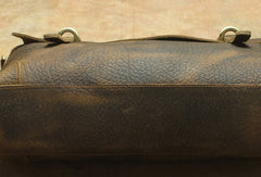 Genuine Leather Messenger Bag Briefcase Bag Cross Body Cool Chest Bag Travel Bag Hiking Bag For Men