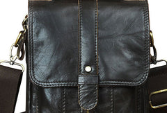 Genuine Leather Messenger Bag Cross Body Cool Chest Bag Sling Bag Travel Bag Hiking Bag For Men