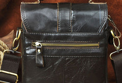 Genuine Leather Messenger Bag Cross Body Cool Chest Bag Sling Bag Travel Bag Hiking Bag For Men