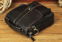 Genuine Leather Messenger Bag Cross Body Cool Chest Bag Sling Bag Travel Bag Hiking Bag For Men